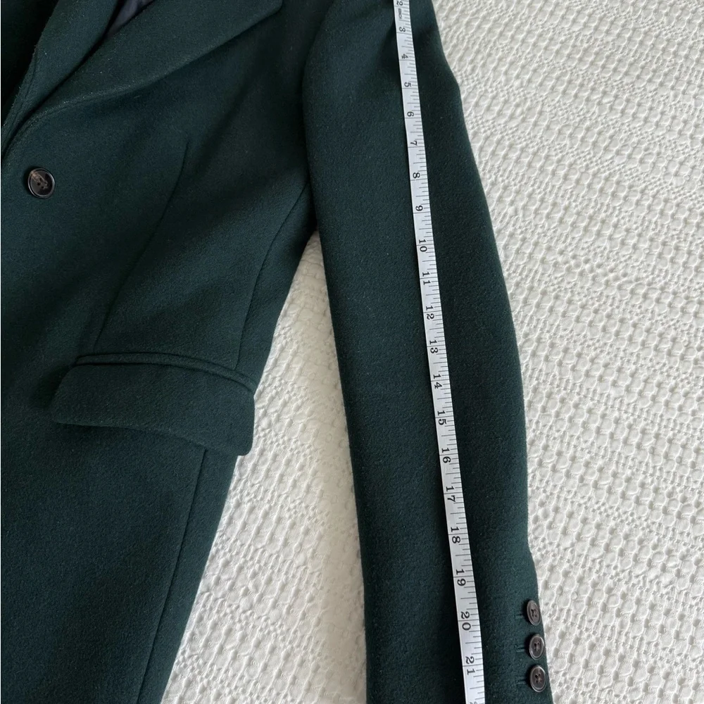 J. Crew Forest Green Wool Coat - Picture 8 of 9